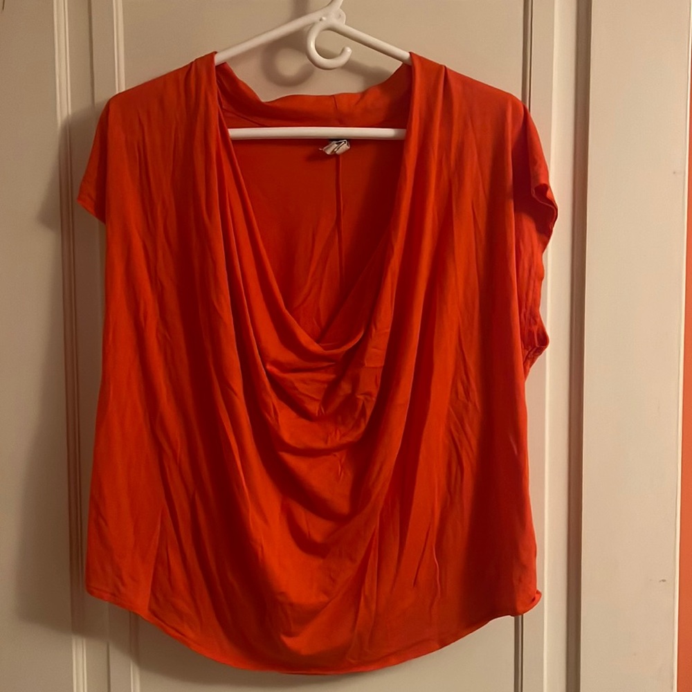 We the Free shirt. Orange. Size S